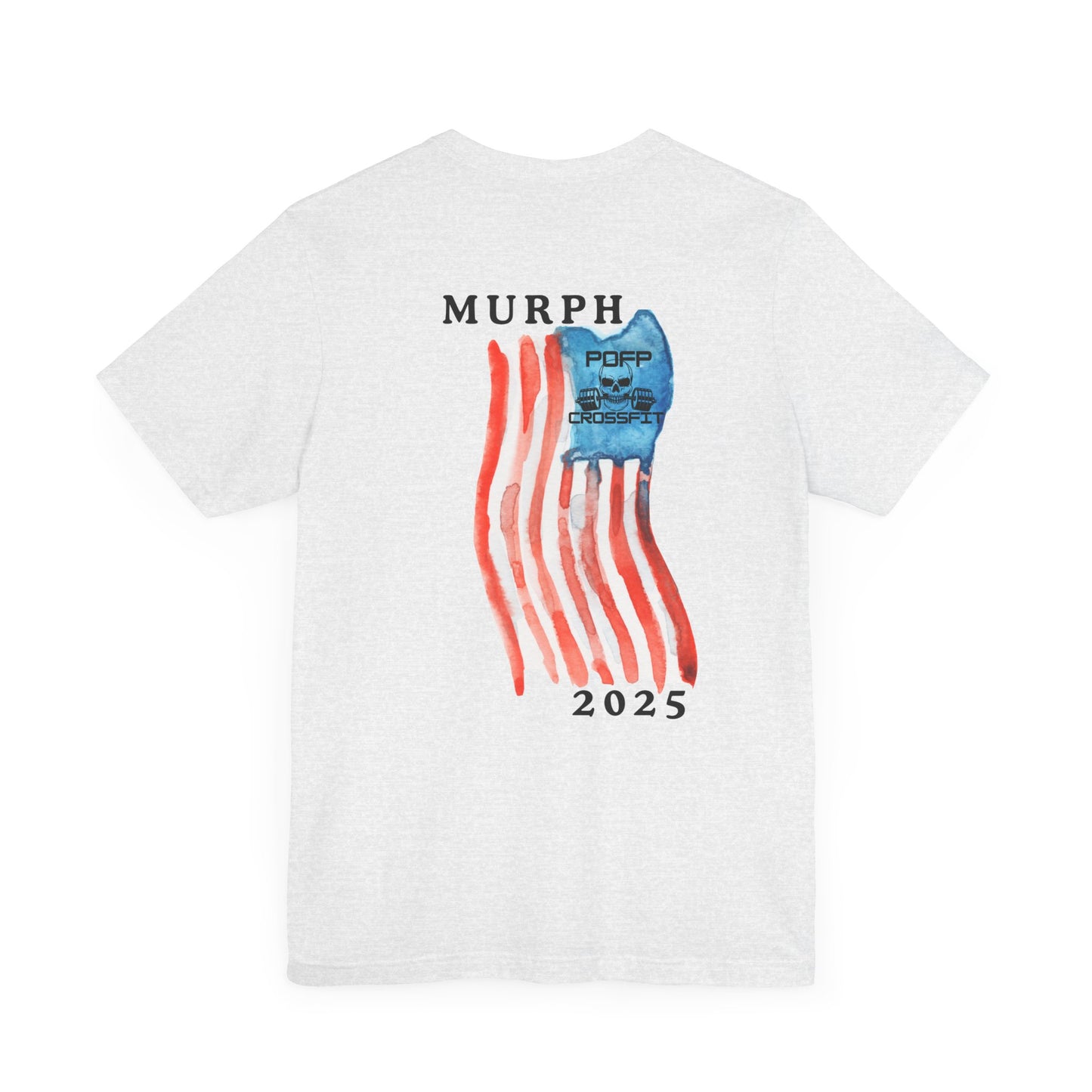 "Murph"+Flag on Back of Unisex Jersey Short Sleeve Tee