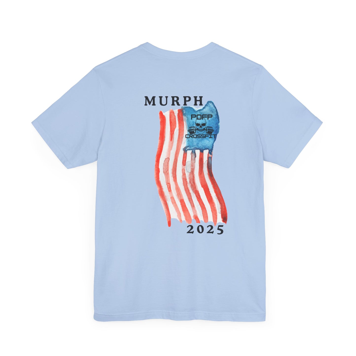 "Murph"+Flag on Back of Unisex Jersey Short Sleeve Tee