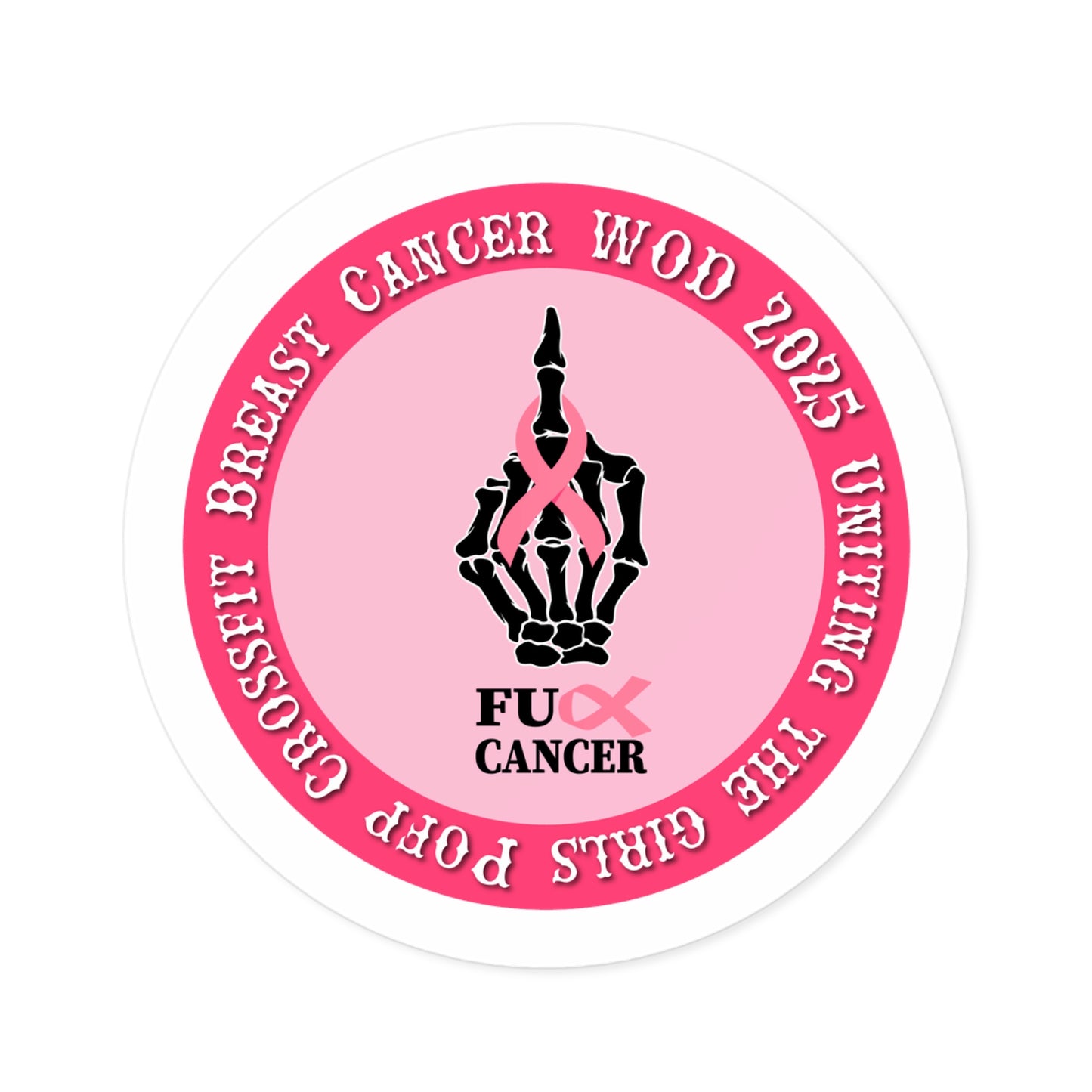 Breast cancer sticker
