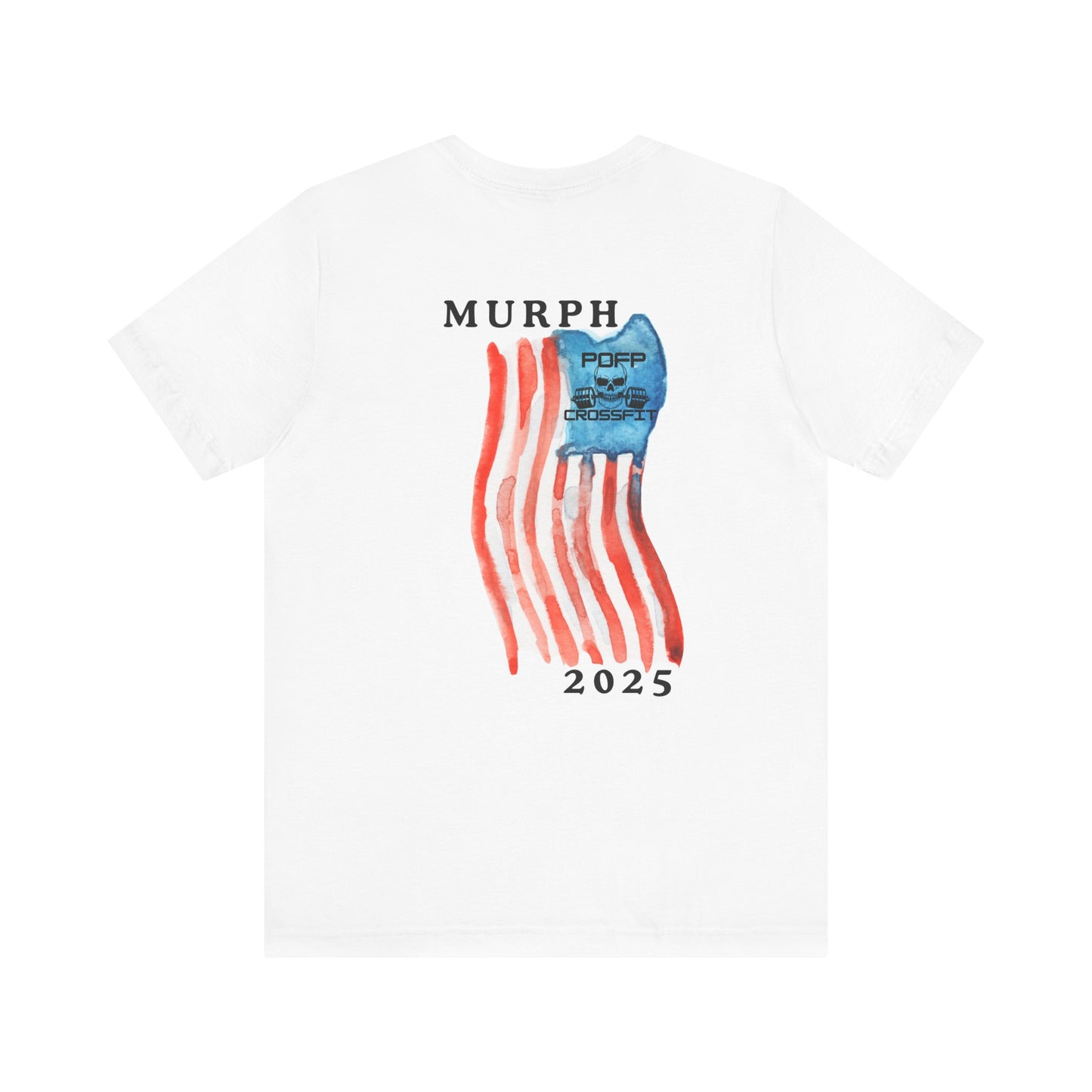 "Murph"+Flag on Back of Unisex Jersey Short Sleeve Tee