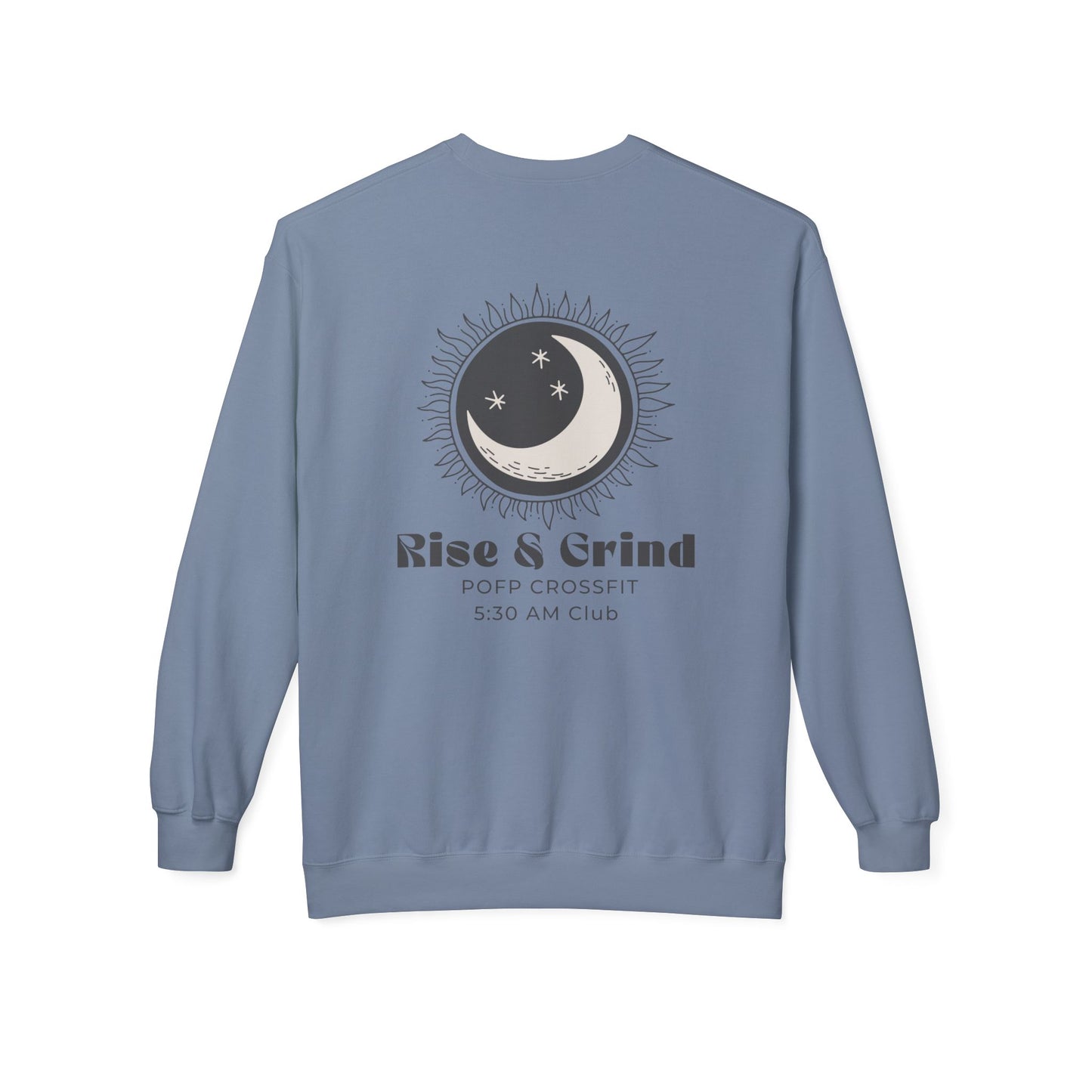 Rise & Grind Unisex Midweight Softstyle Fleece Crewneck Sweatshirt