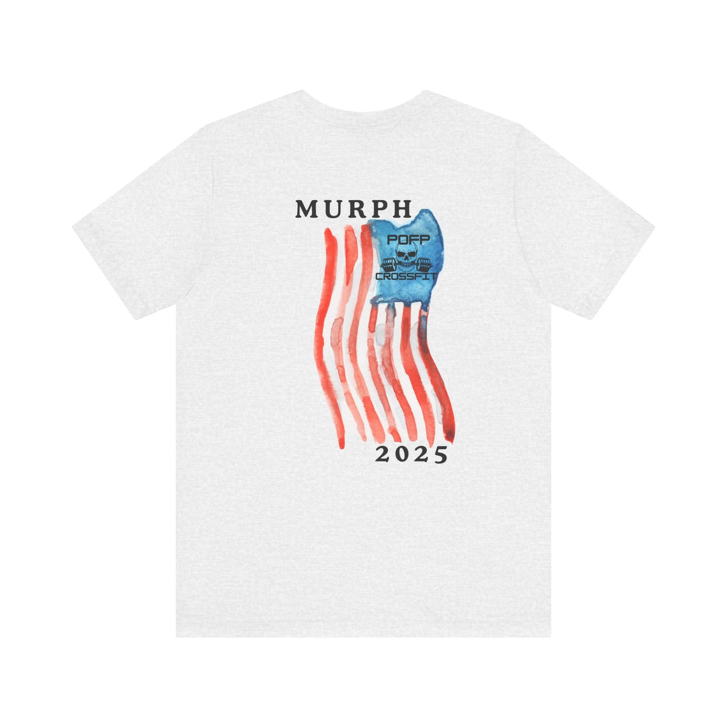 "Murph"+Flag on Back of Unisex Jersey Short Sleeve Tee