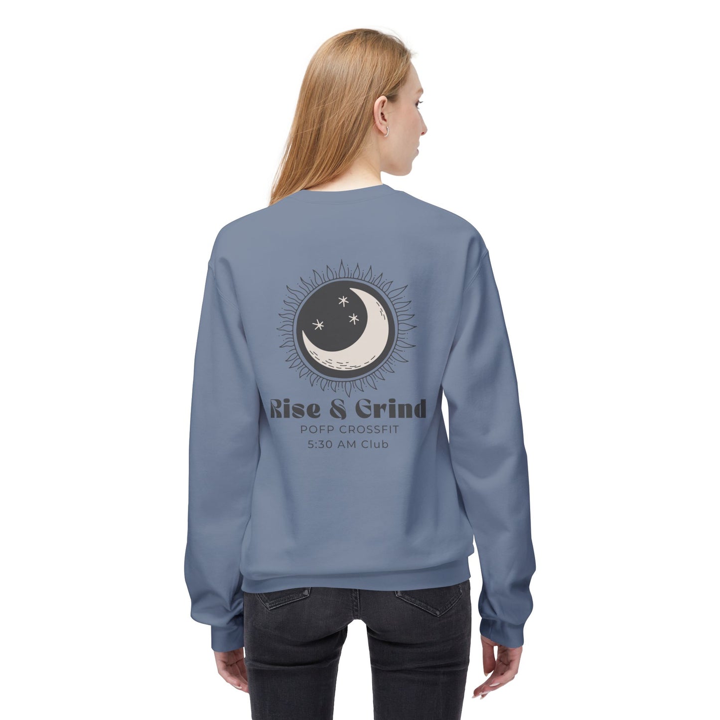 Rise & Grind Unisex Midweight Softstyle Fleece Crewneck Sweatshirt
