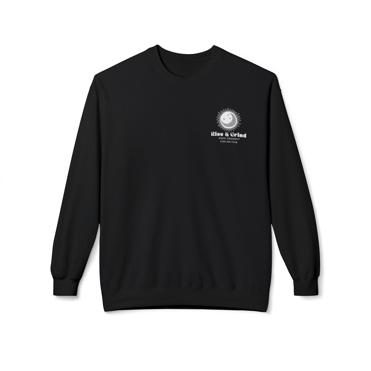 Rise & Grind Unisex Midweight Softstyle Fleece Crewneck Sweatshirt