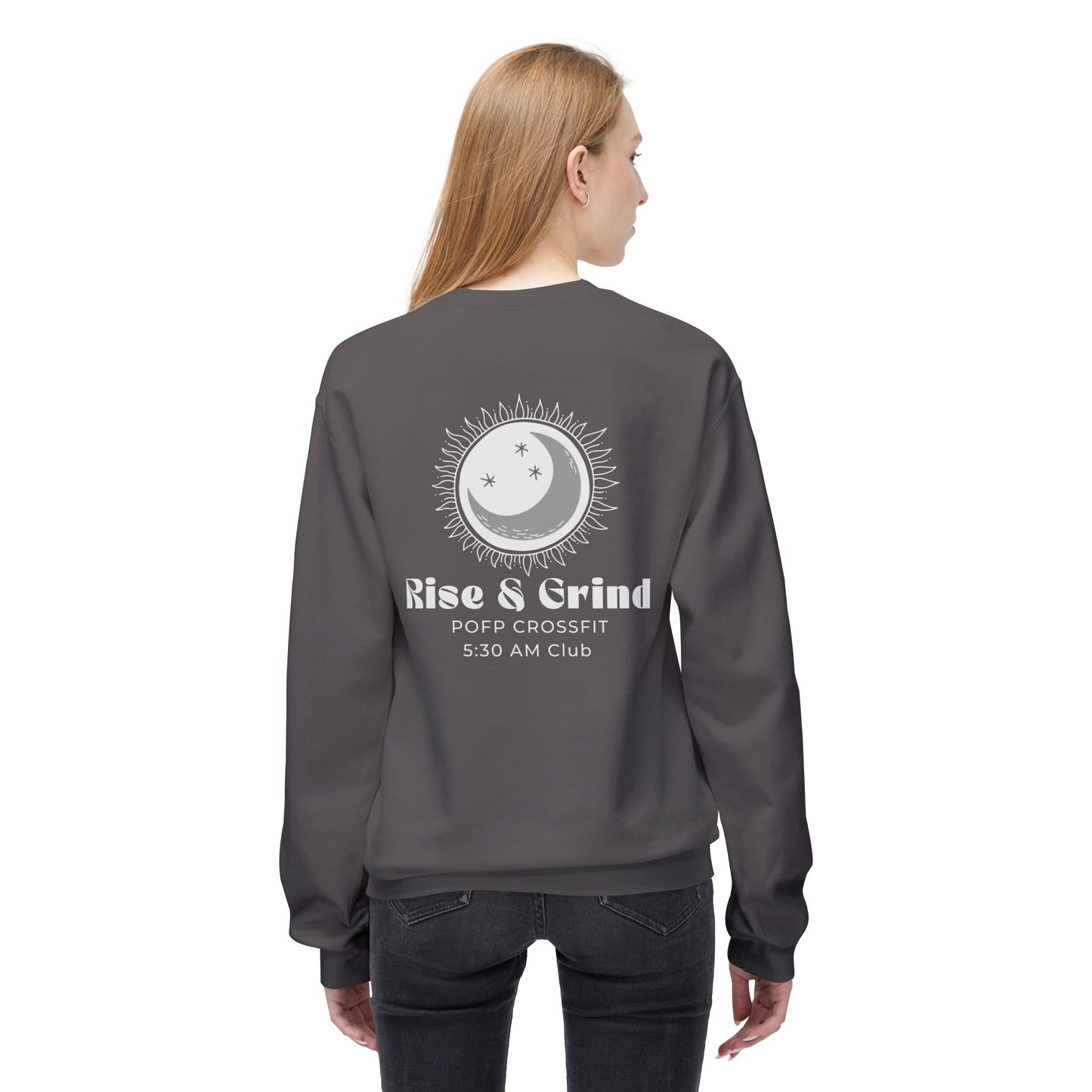 Rise & Grind Unisex Midweight Softstyle Fleece Crewneck Sweatshirt