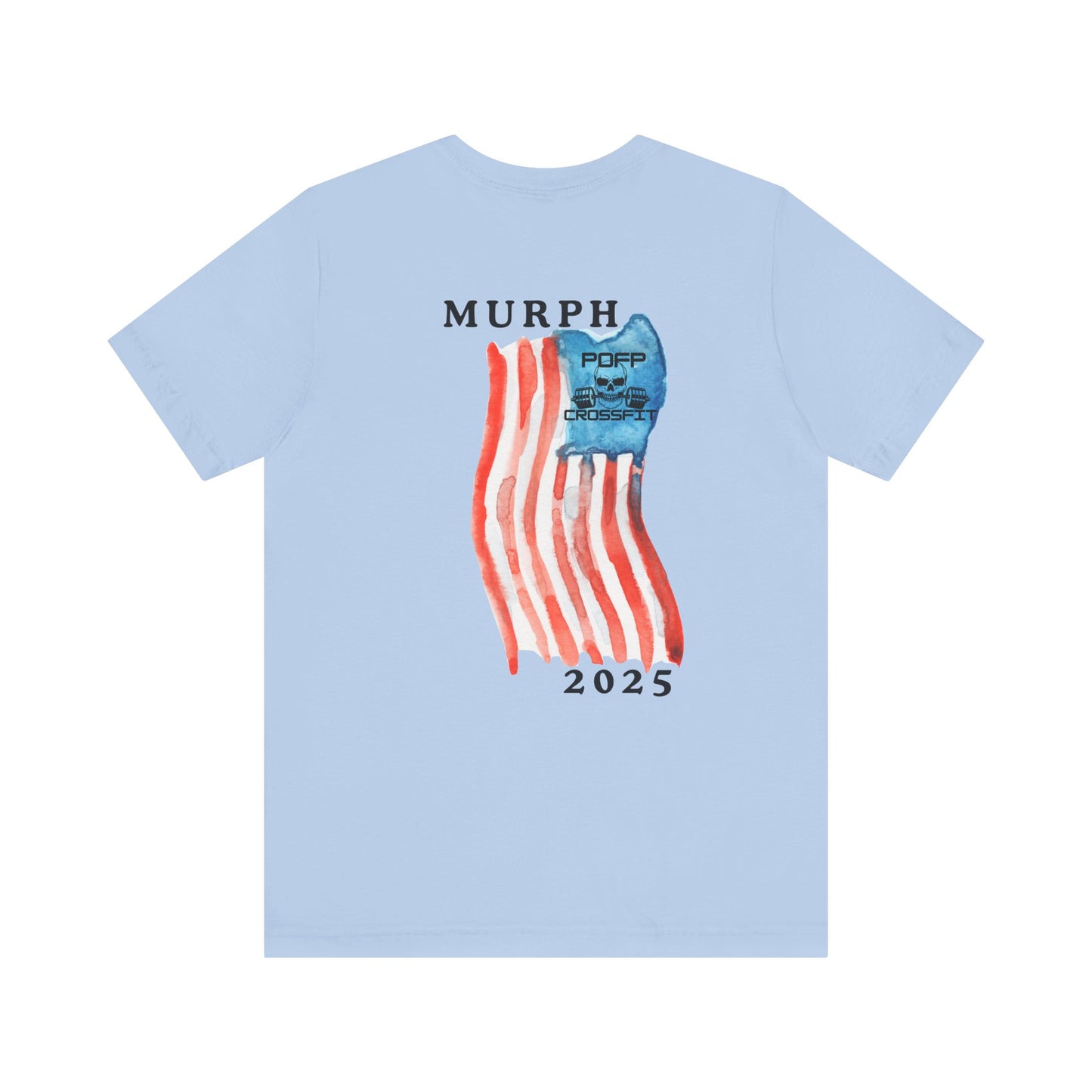 "Murph"+Flag on Back of Unisex Jersey Short Sleeve Tee