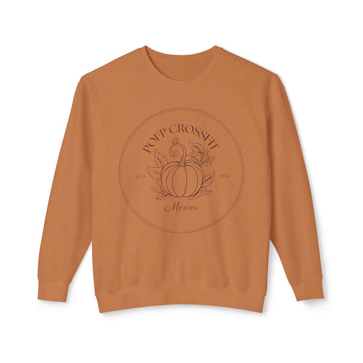 vintage POFP pumpkin lightweight crew