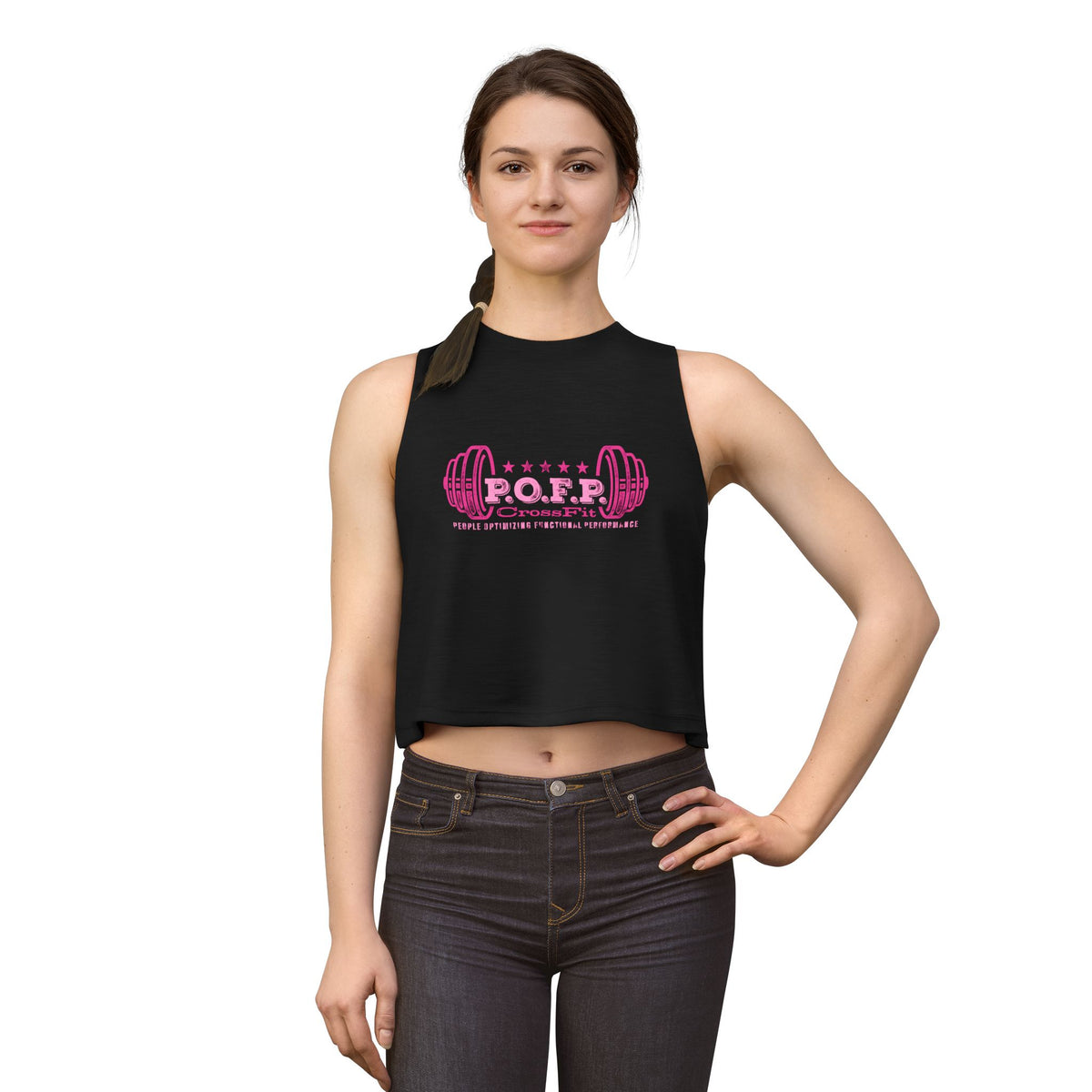 pink POFP Women's Crop Top