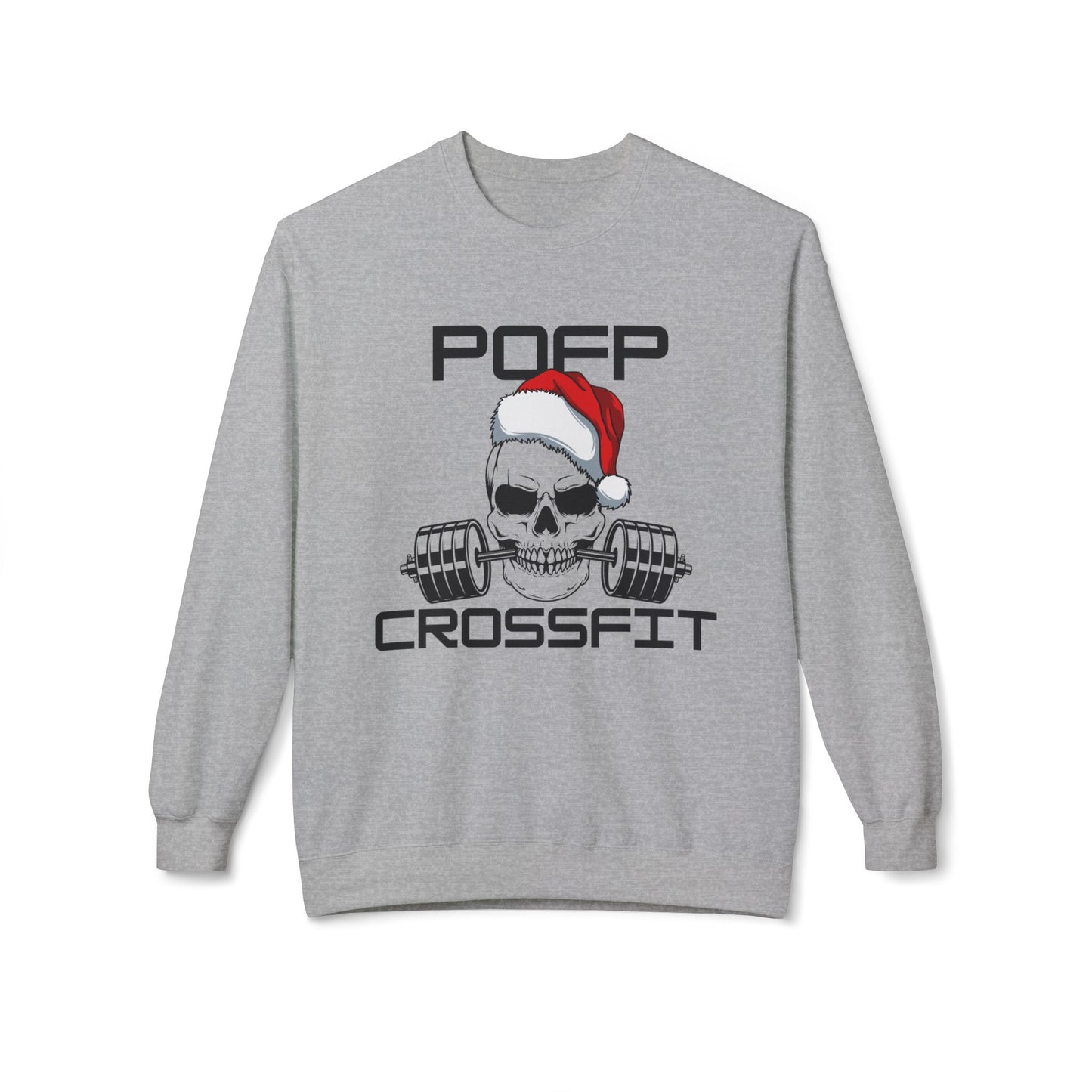 Santa Skull Unisex Midweight Softstyle Fleece Crewneck Sweatshirt