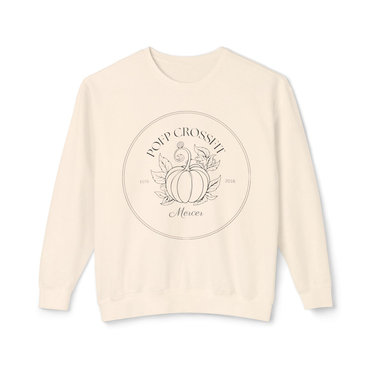 vintage POFP pumpkin lightweight crew