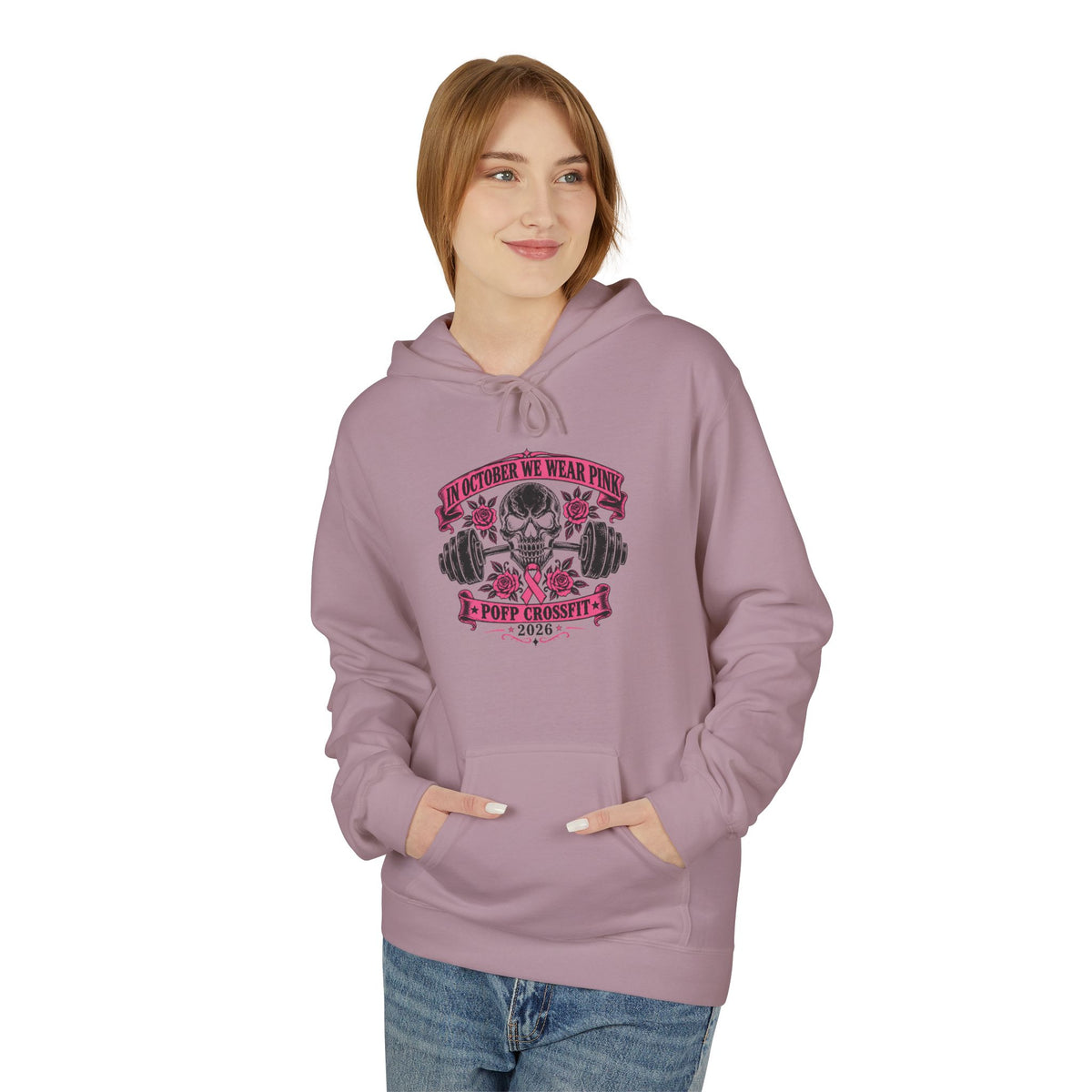 Breast Cancer Unisex Midweight Softstyle Fleece Hoodie